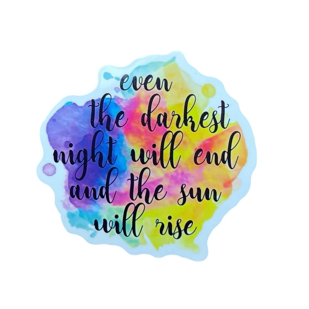 Colorful Inspirational Glossy Sticker Notebook Kindle Laptop Decor